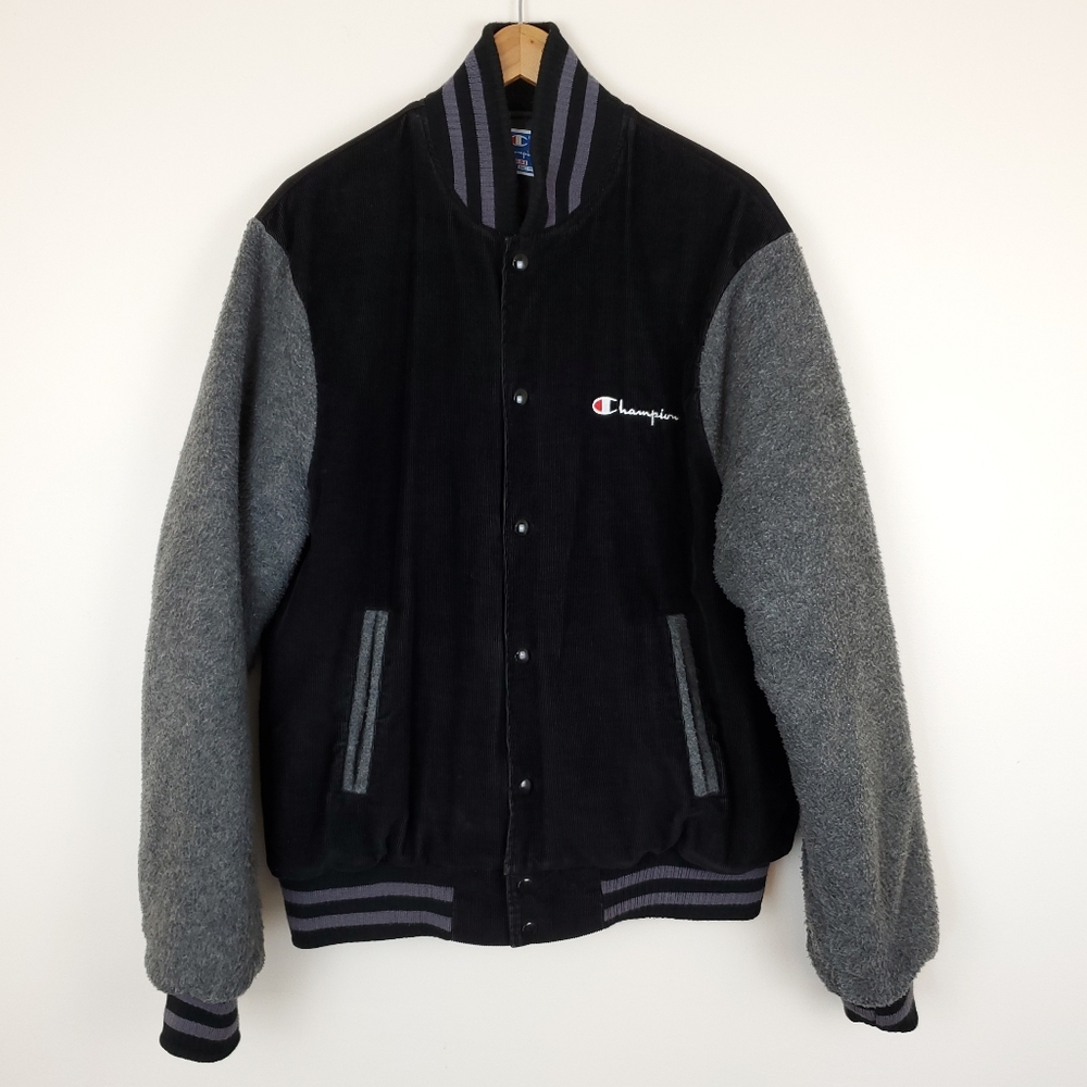 Vintage Champion Corduroy Letterman / Varsity Style Jacket